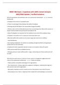 HRMT 386 Exam &vert; Questions with 100&percnt; Correct Answers 2025&sol;2026 Update &vert; Verified Solutions