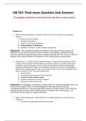 NR 503 Final Exam Study Guide & Answers &vert; Epidemiology & Population Health &vert; Chamberlain