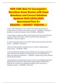 NUR 3405 Quiz &num;2 Coursepoint&plus; Questions Exam Review with Exam Questions and Correct Solutions Updated 2025&sol;2026&vert;&vert;100&percnt; Guaranteed Pass A&plus; GRADED<<NEWEST VERSION>>