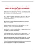 Kansas Board of Cosmetology - License Renewal Exam &vert; Questions with 100&percnt; Correct Answers 2025&sol;2026 Update &vert; Verified Solutions