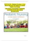 Pediatric Nursing&colon; A Case-Based Approach &lpar;2nd Edition&rpar; &ndash; Gannon Tagher & Lisa Knapp &ndash; Complete Test Bank with Verified Answers and Rationales