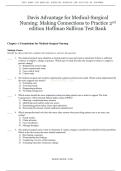 Davis Advantage for Medical-Surgical Nursing&colon; Making Connections to Practice 2nd edition Hoffman Sullivan Test Bank
