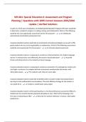 NES 601&colon; Special Education II&colon; Assessment and Program Planning &vert; Questions with 100&percnt; Correct Answers 2025&sol;2026 Update &vert; Verified Solutions