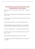 NFSC 303 Finale &vert; Questions with 100&percnt; Correct Answers 2025&sol;2026 Update &vert; Verified solutions