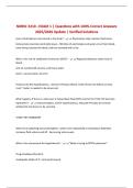 BUNDLE FOR NMNC 3210 EXAM  &vert; Questions with CORRECT Answers 2025&sol;2026 UPDATE &vert; Verified Solutions