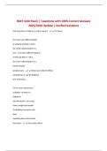 NMT 3210 Exam &vert; Questions with 100&percnt; Correct Answers 2025&sol;2026 Update &vert; Verified Solutions