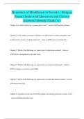 Dynamics of Healthcare in Society - Rutgers Exam Guide with Questions and Correct Answers&sol;Already Grade A&plus;