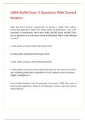 UARK BLAW Exam 3 Questions With Correct Answers