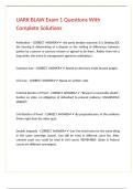 UARK BLAW Exam 1 Questions With Complete Solutions