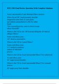 RTE 1503 Final Review Questions With Complete Solutions