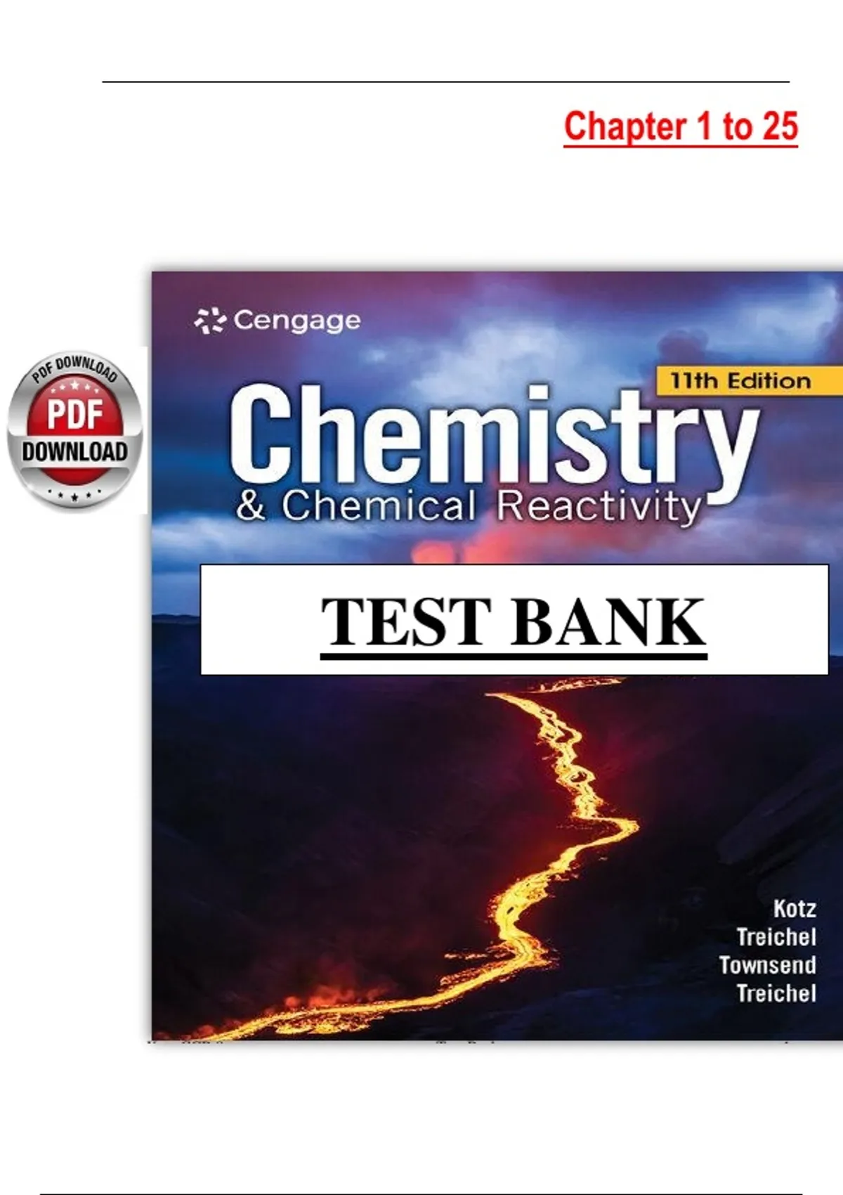 Test Bank for Chemistry & Chemical Reactivity (11th Edition) by Kotz ...