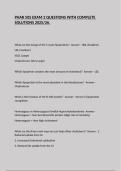PHAR 505 EXAM 2 QUESTIONS WITH COMPLETE SOLUTIONS 2025&sol;26&period;
