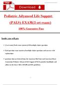AHA PALS Exam 2025 &lpar;3 Versions&rpar; &vert; Pediatric Advanced Life Support 100&percnt; Pass Verified Questions & Answers PDF Download