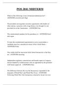 POS 2041 MIDTERM QUESTIONS AND ANSWERS 2025
