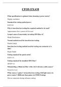 CFOS EXAM QUESTIONS AND ANSWERS 2025