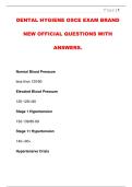 DENTAL HYGIENE OSCE EXAM BRAND  NEW OFFICIAL QUESTIONS WITH  ANSWERS&period;