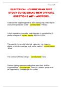 ELECTRICAL JOURNEYMAN TEST  STUDY GUIDE BRAND NEW OFFICIAL  QUESTIONS WITH ANSWERS&period; 