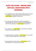 EXPH 386 EXAM 1 BRAND NEW  OFFICIAL QUESTIONS WITH  ANSWERS&period;