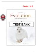 Test Bank for Evolution&colon; Making Sense of Life &lpar;3rd Edition&rpar; by Carl Zimmer & Douglas Emlen &ndash; Chapters 1 to 18 &lpar;Complete & Verified&rpar;