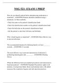 NSG 521- EXAM 1 PREP QUESTIONS AND ANSWERS 2025