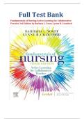 est Bank for Fundamentals of Nursing&colon; Active Learning for Collaborative Practice 3rd Edition by Barbara L&period; Yoost & Lynne R&period; Crawford