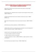 SEPTIC LICENSE INSTALLER COMPLETE EXAM QUESTIONS WITH CORRECT ANSWERS 2025&sol;2026