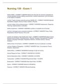 Nursing 130 - Exam 1 Questions & Answers Solved 100&percnt; Correct&excl;&excl;