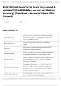 EMS 131 Final Exam Terms Exam fully solved & updated 2025-2026&lpar;latest version verified for accuracy&rpar; &lpar;Questions &plus; Answers&rpar; Solved 100&percnt; Correct&excl;&excl;