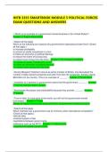 INTB 3355 SMARTBOOK MODULE 5 POLITICAL FORCES EXAM QUESTIONS AND ANSWERS