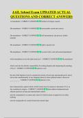 JAIL School Exam UPDATED ACTUAL  QUESTIONS AND CORRECT ANSWERS