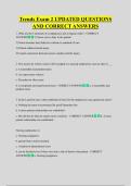 Trends Exam 2 UPDATED QUESTIONS  AND CORRECT ANSWERS