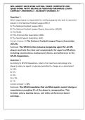 NFL AGENT 2025&sol;2026 ACTUAL EXAM COMPLETE 200 QUESTIONS WITH DETAILED VERIFIED ANSWERS &lpar;100&percnt; CORRECT ANSWERS&rpar; &sol; ALREADY GRADED A&plus;