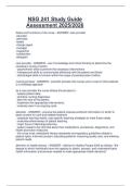 NSG 241 Study Guide  Assessment 2025&sol;2026