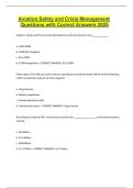 &OpenCurlyDoubleQuote;Aviation Safety and Crisis Management Questions with Correct Answers 2025&rdquo; quiz&colon;