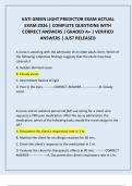 VATI GREEN LIGHT PREDICTOR EXAM ACTUAL EXAM 2026 &vert; COMPLETE QUESTIONS WITH CORRECT ANSWERS &vert; GRADED A&plus; &vert; VERIFIED ANSWERS &vert; JUST RELEASED