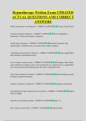 Hypnotherapy Written Exam UPDATED  ACTUAL QUESTIONS AND CORRECT  ANSWERS