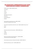 Balanced Body Comprehensive Study Guide Questions with Correct Answers &lpar;2025 edition&rpar;