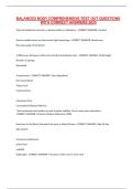 Balanced Body Comprehensive Test Out Questions with Correct Answers 2025&comma;