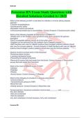 Fresenius RN Exam Study Questions with Detailed Solutions Graded A&plus; 2025
