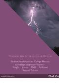 Solution Manual for Student Workbook for College Physics&colon; Pearson New International Edition&comma; A Strategic Approach &lpar;Volume 1&rpar; &ndash; Verified Questions & Answers &vert; Complete 2025 Edition