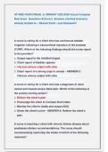 ATI MED SURG RENAL & URINARY 2025&sol;2026 Actual Complete  Real Exam  Questions &Correct  Answers &lpar;Verified Answers&rpar;  Already Graded A&plus; &sol; Newest Exam &sol; Just Released&excl;&excl; 