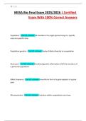 MESA Bio Final Exam 2025&sol;2026 &vert; Certified Exam With 100&percnt; Correct Answers
