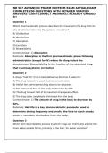 NR 567 ADVANCED PHARM MIDTERM EXAM ACTUAL EXAM COMPLETE 200 QUESTIONS WITH DETAILED VERIFIED ANSWERS &lpar;100&percnt; CORRECT ANSWERS&rpar; &sol;ALREADY GRADED A&plus;