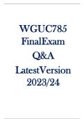 WGU C785 Biochemistry Final Exam Study Guide&colon; Master Your Exam Prep