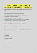 NURS 171 Unit 1 Exam UPDATED  QUESTIONS AND CORRECT ANSWERS