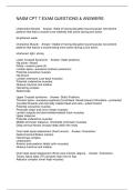 NASM CPT 7 EXAM QUESTIONS & ANSWERS