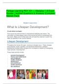 Portage Learning PSY 101 &mdash; Modules 1&ndash;8 Exam Review &vert; Verified Questions & Answers &lpar;Complete Module Pack&rpar;