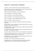 NASM CPT 7 QUESTIONS & ANSWERS