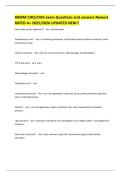 ABWM CWS&sol;CWS exam Questions and answers Newest RATED A&plus; 2025&sol;2026 UPDATED NEW&excl;&excl;
