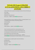 NCOAE EMT Exam 4 UPDATED  ACTUAL QUESTIONS AND CORRECT  ANSWERS